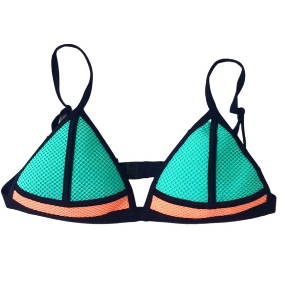 triangl swimwear Other - TRIANGL Textured Neoprene Triangle Bikini Top